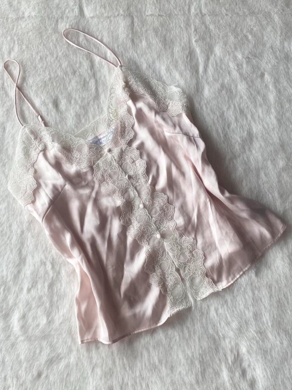 light pink lace cami ♡
